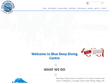 Tablet Screenshot of bluedeepdiving.com